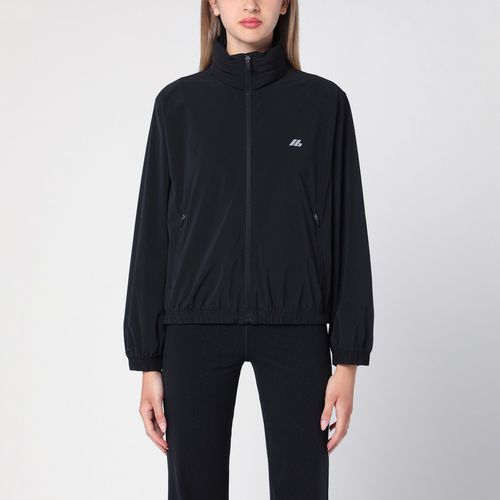 Giacca a vento Shrunk Activewear nera in nylon stretch - Balenciaga - Modalova