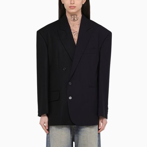 Black wool jacket with epaulettes - Balenciaga - Modalova