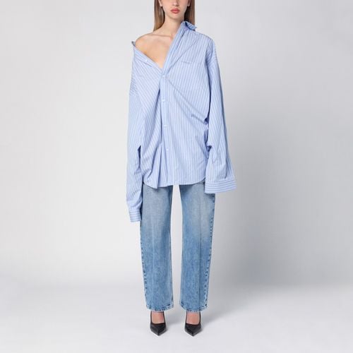 Blue striped asymmetrical shirt - Balenciaga - Modalova