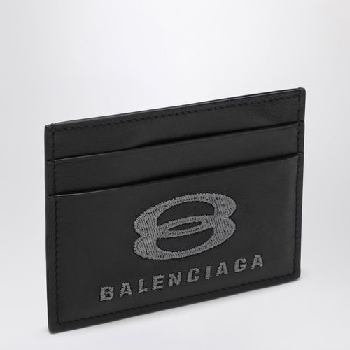 Black credit card holder with logo - Balenciaga - Modalova