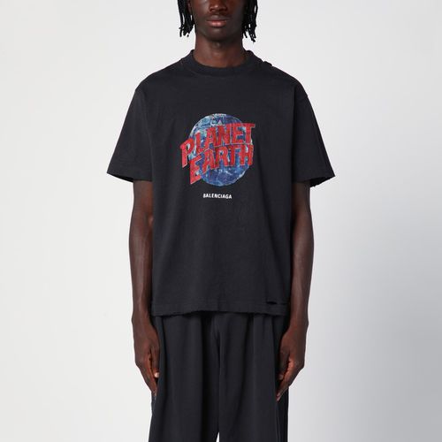 Planet Earth oversize t-shirt washed - Balenciaga - Modalova