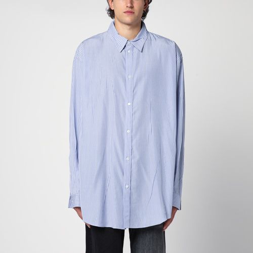 Camicia Fluida azzurra a righe - Balenciaga - Modalova