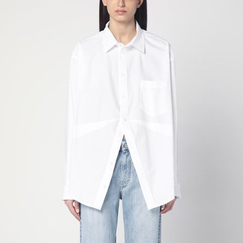 Asymmetrical white cotton shirt - Balenciaga - Modalova