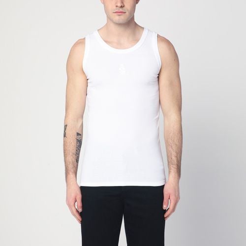 White cotton tank top - Alexander McQueen - Modalova