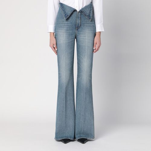 Jeans a zampa con risvolto in vita - Alexander McQueen - Modalova