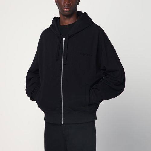 Black cotton hoodie - Alexander McQueen - Modalova