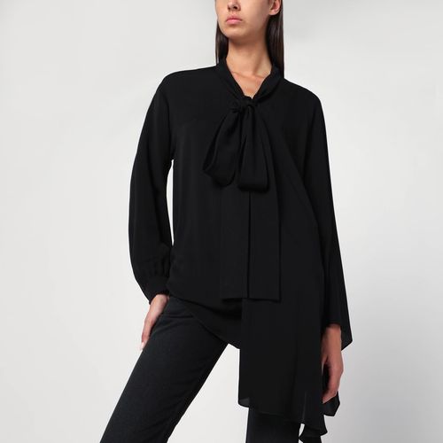 Asymmetric silk blouse with scarf - Balenciaga - Modalova