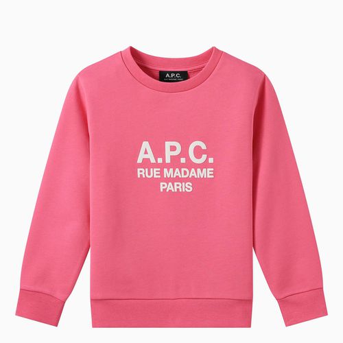 Lachsfarbenes Sweatshirt mit Rundhalsausschnitt Elie - A.P.C. - Modalova