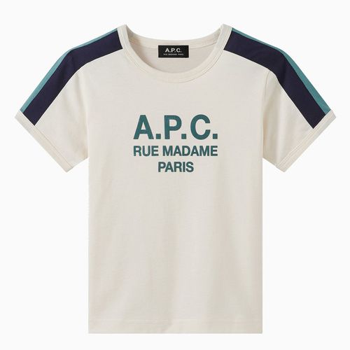 Tili ivory/greent-shirt with logo - A.P.C. - Modalova