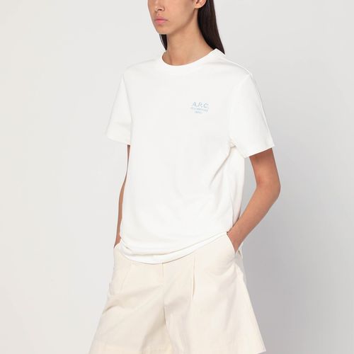 White T-shirt with logo embroidery - A.P.C. - Modalova
