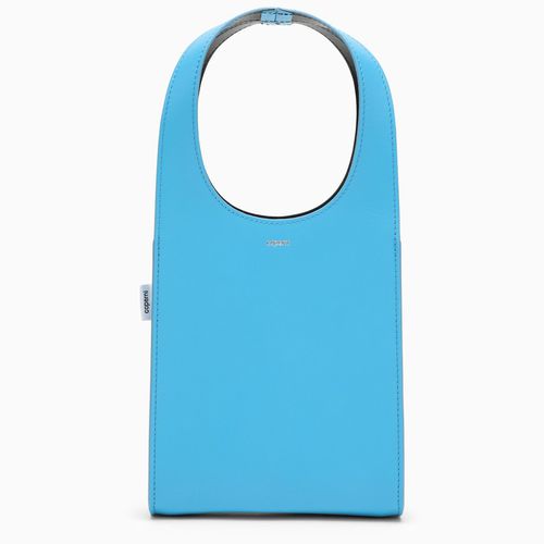 Hellblaue Micro-Swipe Tote-Bag aus Leder - COPERNI - Modalova