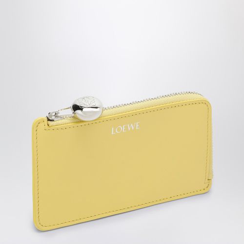 Portacarte Pebble giallo in pelle - Loewe - Modalova