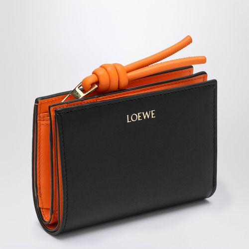 Knot black/orange wallet - Loewe - Modalova