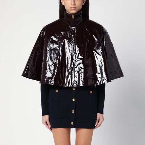 Short brown shiny cotton cape - Chloé - Modalova