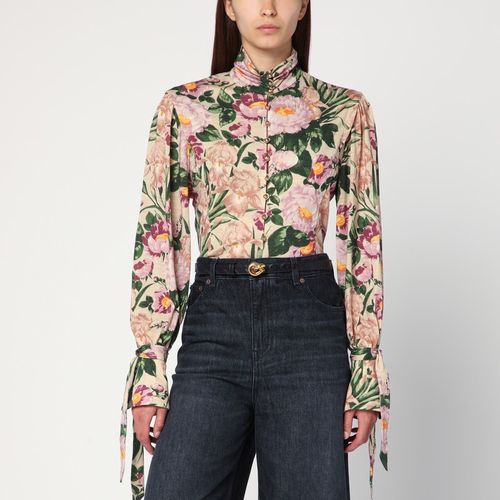 Rollkragenpullover aus Wolljersey mit Blumenmuster - Chloé - Modalova