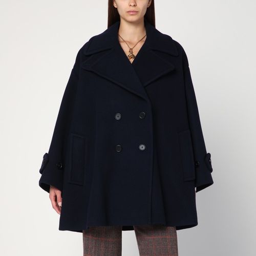 Cappotto doppiopetto ampio blu - Chloé - Modalova