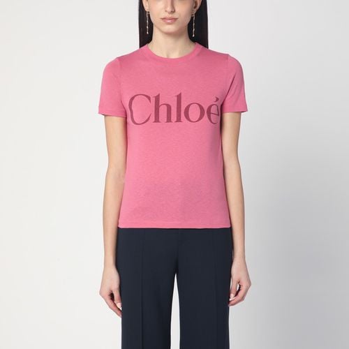 Pink cotton jersey T-shirt - Chloé - Modalova