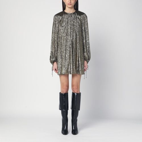 Mini abito nero/oro in misto lamé - Chloé - Modalova