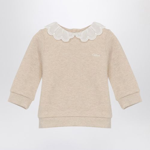 Beige cotton sweatshirt - Chloé - Modalova