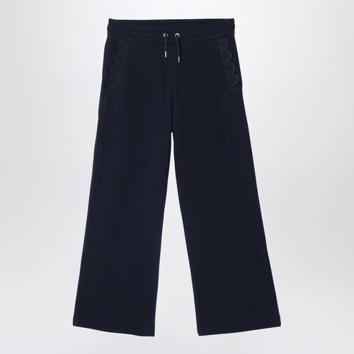 Marineblaue Hose aus Baumwolle - Chloé - Modalova