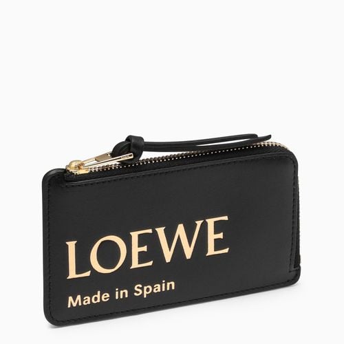 Kreditkartenetui mit Münzfach aus Leder mit Logo - Loewe - Modalova