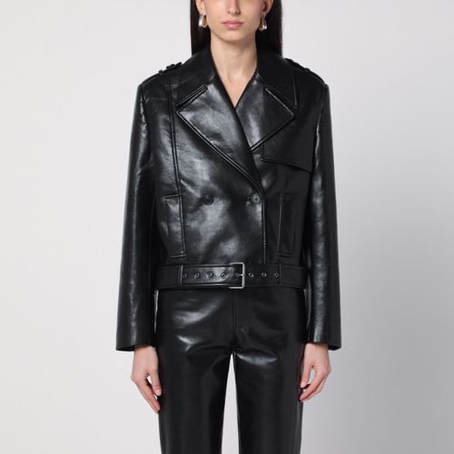 Black eco-leather biker jacket - ANINE BING - Modalova