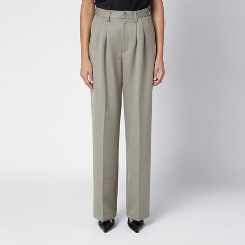 Khaki wool trousers - ANINE BING - Modalova