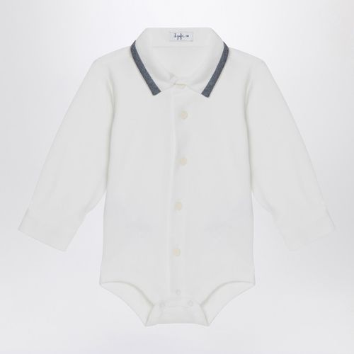 Milk-white cotton shirt bodysuit - Il Gufo - Modalova