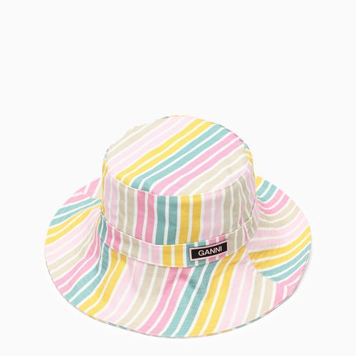 Cappello multicolore a righe - GANNI - Modalova