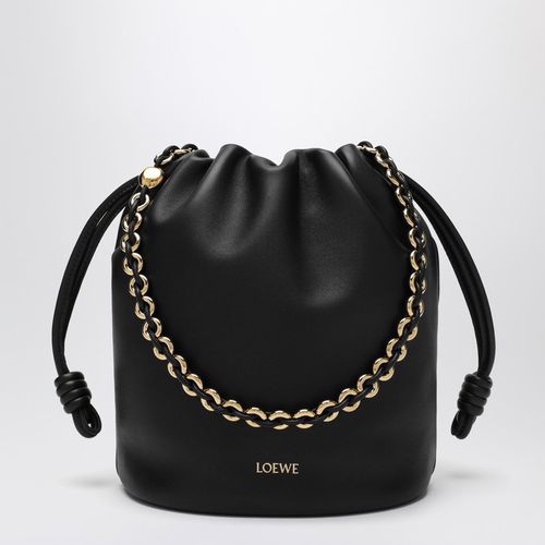 Borsa Flamenco Purse Bucket nera in pelle - Loewe - Modalova