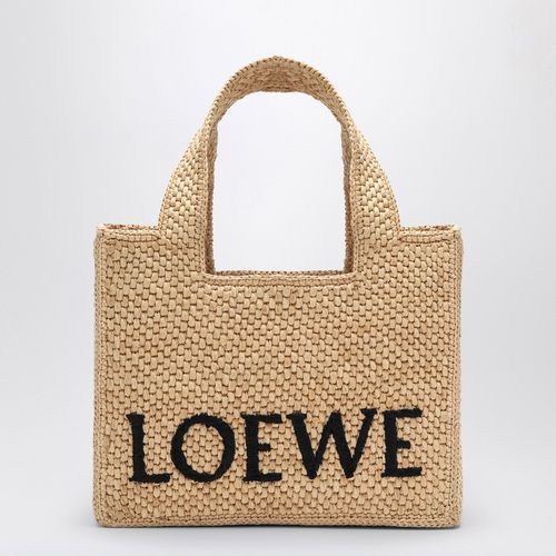 Borsa Font Tote piccola in rafia - Loewe - Modalova