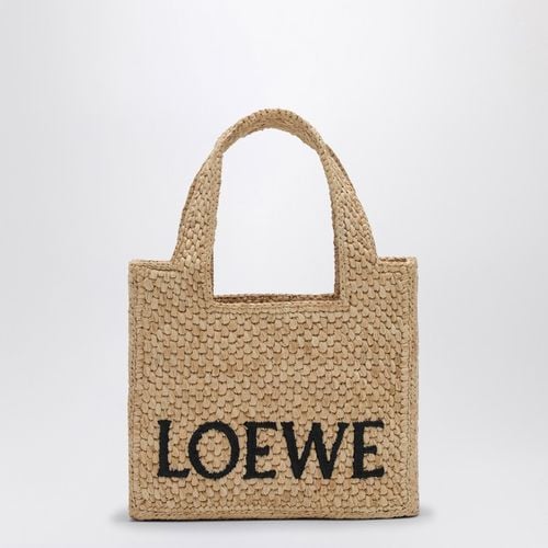 Mini Tote-Bag Font aus Raffia-Bast - Loewe - Modalova