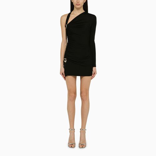 Black viscose ruffled mini dress - DION LEE - Modalova