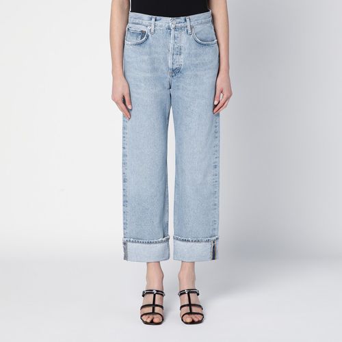 Light denim jeans with turn-ups - AGOLDE - Modalova