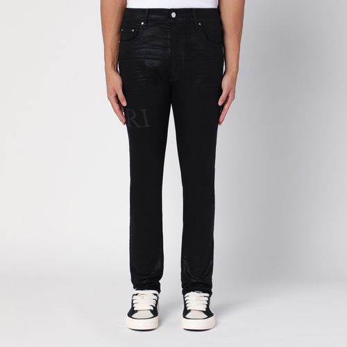 Schwarze Jeans Serif Logo - AMIRI - Modalova