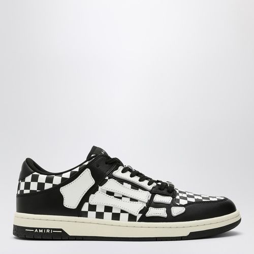 Weiß-karierter Skel Top Low Sneaker - AMIRI - Modalova