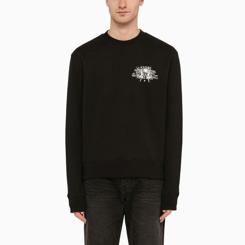 Sweatshirt mit Rundhalsausschnitt aus Baumwolle mit Logodruck - AMIRI - Modalova