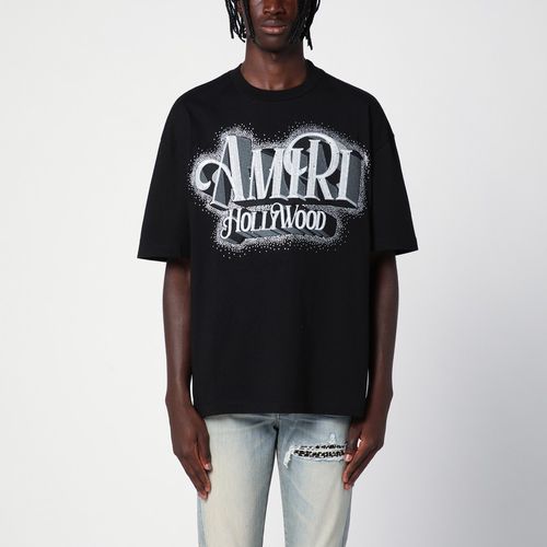 Oversize Hollywood t-shirt with strass - AMIRI - Modalova