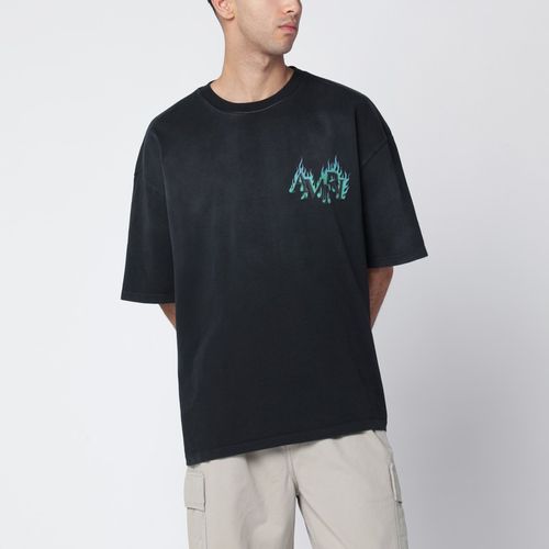 T-Shirt mit Flames-Logoprint - AMIRI - Modalova