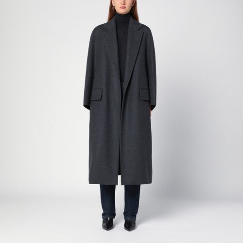 Grauer Oversize-Mantel aus Wolle und Kaschmir - Max Mara - Modalova