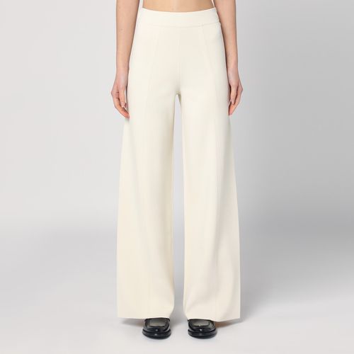 Ivory wide leg pants in viscose knit - Max Mara - Modalova