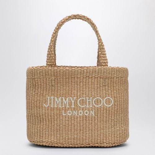 Kleine Strandtasche East-West aus natürlichem Raffia-Bast - Jimmy Choo - Modalova