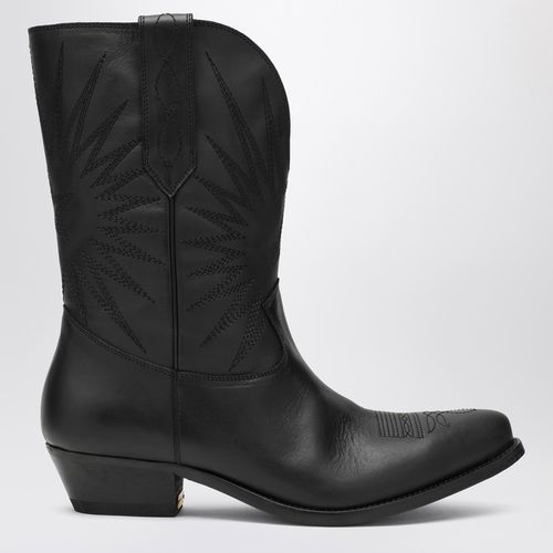 Stivali Wish Star bassi neri in pelle - Golden Goose - Modalova