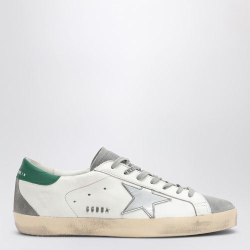 Low Super-Star white/green trainer - Golden Goose - Modalova