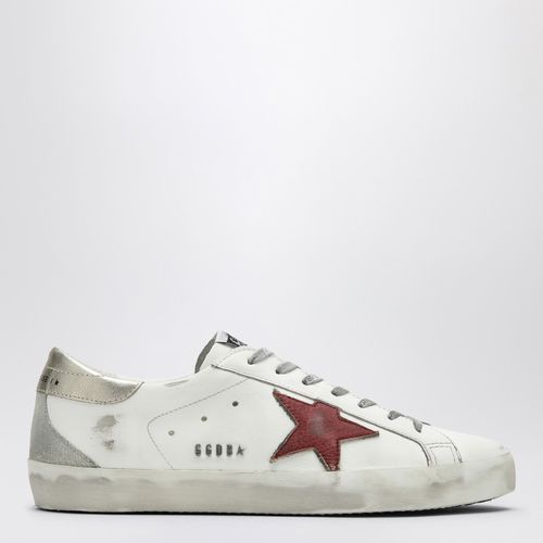 Sneaker Super Star bianca/rossa/platino - Golden Goose - Modalova