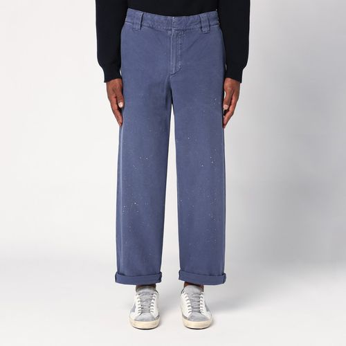 Cotton trousers with splash details - Golden Goose - Modalova