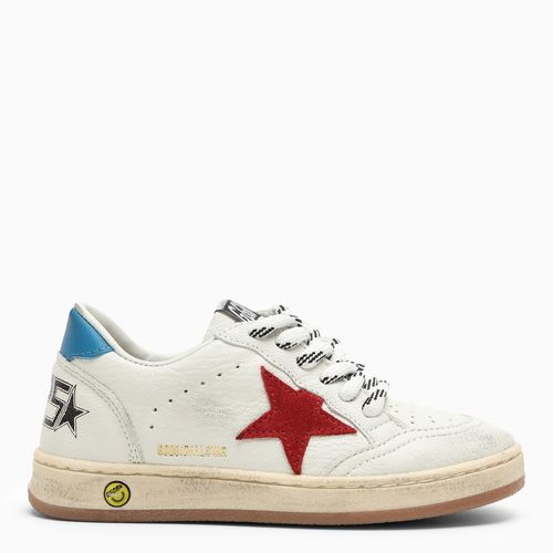 Ball Star white/red trainer - Golden Goose - Modalova