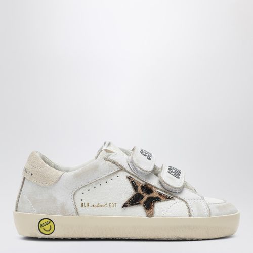 Old School sneakers in with leopard-print star - Golden Goose - Modalova
