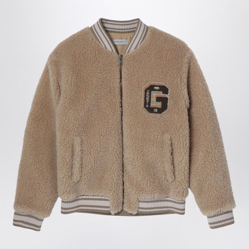 Beigefarbene Bomberjacke aus Fleece - Golden Goose - Modalova