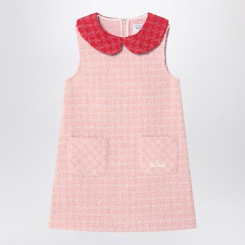 Vestito smanicato rosa in tweed - MC2 Saint Barth - Modalova